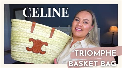 UNBOXING CELINE MEDIUM TRIOMPHE PANIER BASKET 